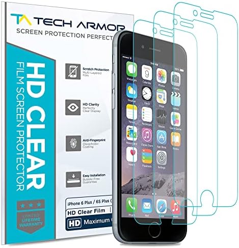 Teknoloji Zırh HD Clear Film Ekran Koruyucu için Apple iPhone 7 Artı ve iPhone 8 Artı 5.5 İnç 3 Paket