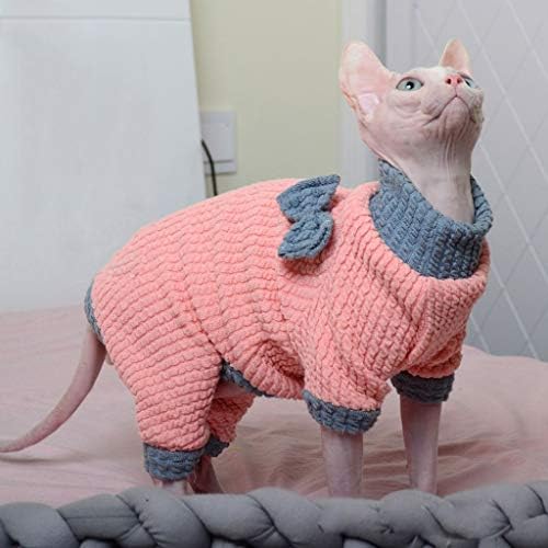 TWDYC Kediler Giyim Kış Sıcak Yumuşak Kediler Sıcak Kediler Kostümleri Kazak Yavru Giysi (Boyut: L Kodu)