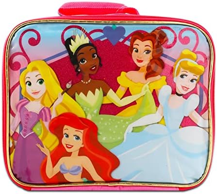 Kızlar için Öğle Yemeği Kutulu Disney Bundle Prenses Sırt Çantası-16 Prenses Sırt Çantası, Disney Prenses Öğle Yemeği