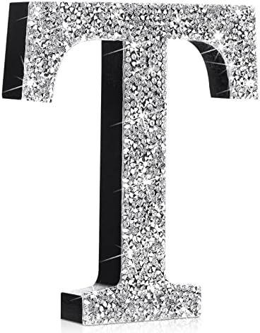 5.7 inç Kristal Elmas Harfler Asılı Mektup Duvar Dekor Zanaat Harfler Vidalar ve Kancalar ile Rhinestone Elmas Süslemeleri