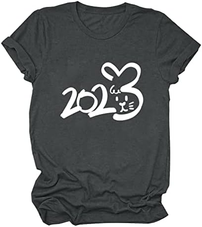 Bayan Sonbahar Yaz Gömlek Kısa Kollu Giyim Crewneck Pamuk Grafik Komik Artı Boyutu Bluz Tee Kadınlar için KD KD