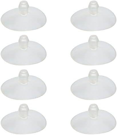 Antrader Çapı 30MM Şeffaf Plastik Vantuz Anti-Çarpışma Enayi Askı Pedleri Kanca Olmadan 8-Pack