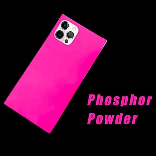Omorro iPhone XR Kare Kenar Neon telefon kılıfı, floresan Renk Esnek Yumuşak İnce TPU Kauçuk Jel Tampon Şık Kare Güçlendirmek