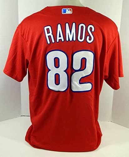 Philadelphia Phillies Edubray Ramos 82 Oyun Tarafından Verilen Kırmızı Forma Ext ST BP XL 803-Oyun Kullanılmış MLB
