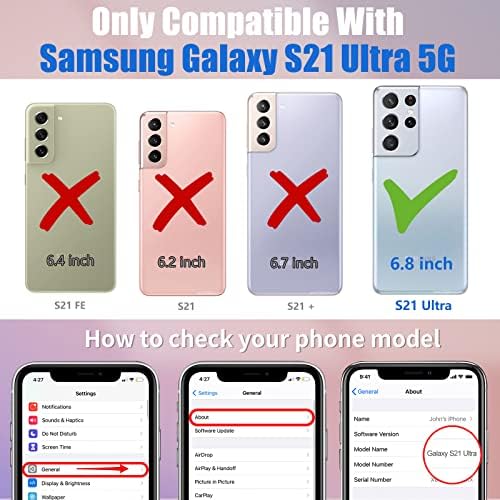 Ulırath Samsung Galaxy S21 Ultra 5G 6.8 Kılıf Sevimli Çizgi Film karakteri Tasarımcı Desen Kapak Serin Komik Moda
