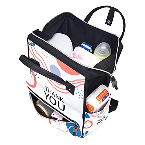 Büyük Bebek bezi çantası Sırt Çantası, Renkli Soyut Sanat Arka Plan Bez Torba Seyahat Sırt Çantası Anne ve Baba için