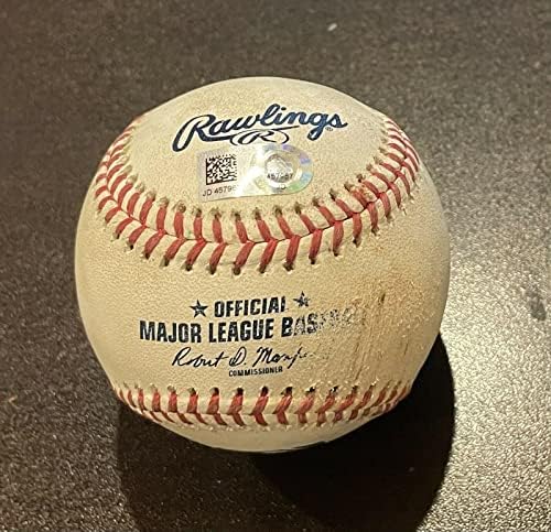 Bryce Harper Oyunu Kullanılmış Beyzbol RBI Tek Kariyer Vuruşu 866 MLB Auth-MLB Oyunu Kullanılmış Beyzbol Topları