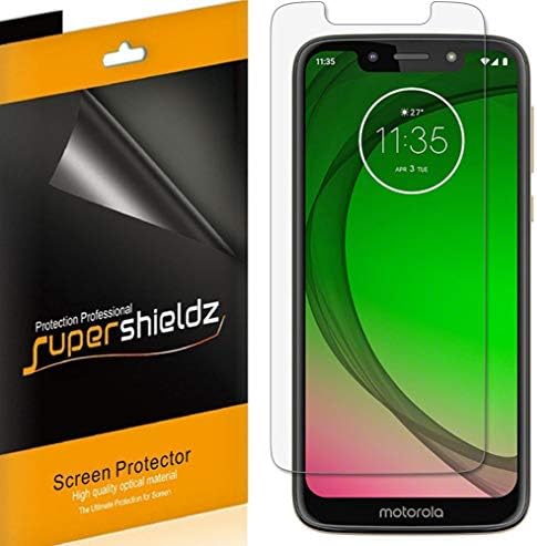 (6 Paket) Supershieldz Motorola için Tasarlanmış (Moto G7 Oyun) Ekran Koruyucu, Yüksek Çözünürlüklü Net Kalkan (PET)
