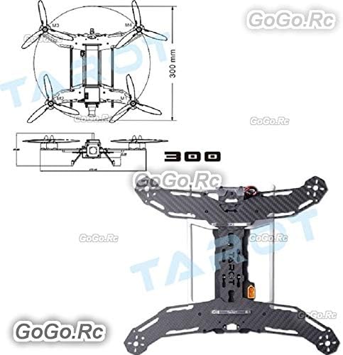 GoGoRc Tarot 300mm Mini 4 Eksenli Quadcopter PCB Sınıfı Drone Çerçeve Kiti-TL300A