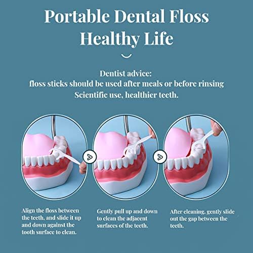 DOUCEUR Diş Pensesinde 100 Sopa Bireysel Paket-Tek Kullanımlık Diş İpi Diş Bakımı Diş Lekesini Çıkarın