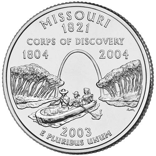 2003 P & D BU Missouri Eyalet Çeyrek Seçimi Dolaşımsız ABD Darphanesi 2 Madeni Para Seti