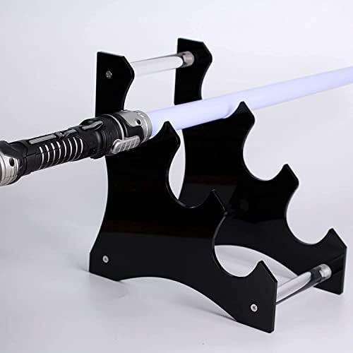 HHUXIUE Lightsaber Standı Kılıç Standı Üç Katmanlı Masaüstü Akrilik Masaüstü Lightsaber Ekran Standı Kılıç Standı