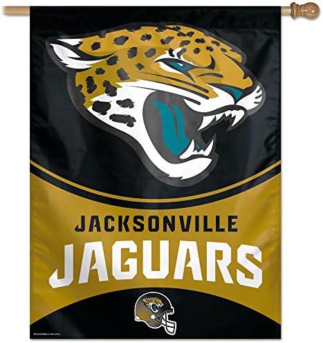 Jacksonville Jaguars Bayrağı-Dikey 27X37 Açık Ev Bayrağı
