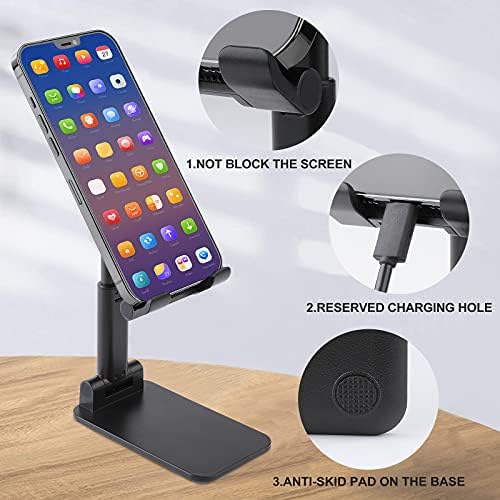 Kravat Boya Mükemmellik Ayarlanabilir Cep telefon standı Katlanabilir Taşınabilir Tablet Tutucu Ofis Seyahat için