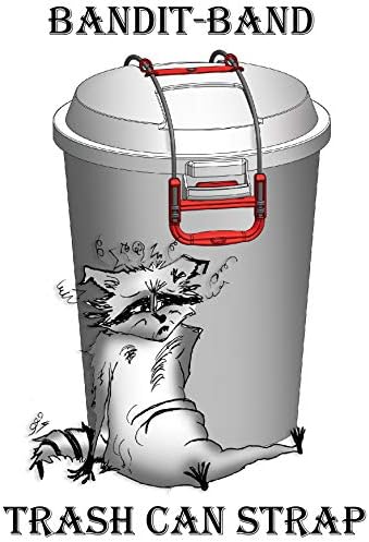 Haydut Bandı Kayışı, Rakunları ve Hayvanları Durdurmak için iki kulplu herhangi bir Çöp kutusunun Altına Kilitlenir.