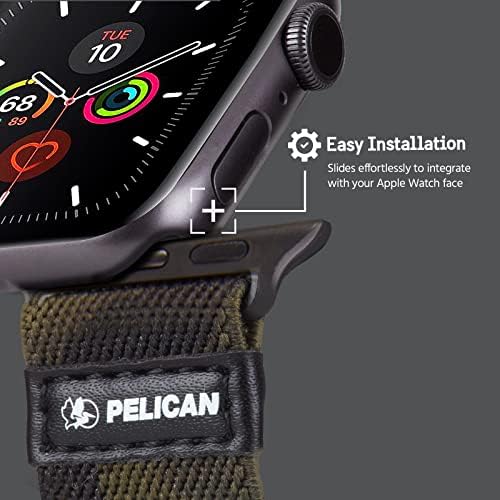 Case-Mate Pelikan-Koruyucu Serisi-Apple Watch Serisi için saat kayışı 1/2/3/4/5-38 - 40mm-Camo Yeşil (PP043404)