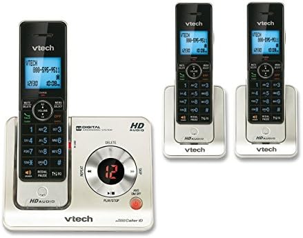 VTech LS6425-3 DECT 6.0 Genişletilebilir Telsiz Telefon Cevaplama Sistemi ve Arayan Kimliği / Çağrı Bekletme, 3 Telefonlu