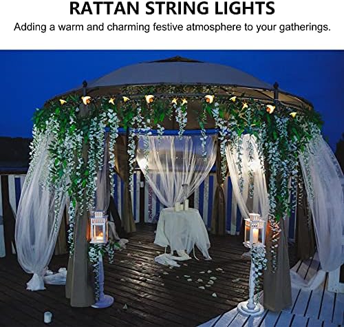 ÇÖZÜM 1 Set 4. 5 m 30 LEDs Rattan dize ışıkları tatil dekorasyon ışık dize lambası