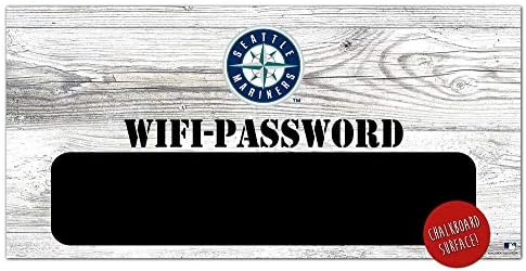 Hayran Kreasyonları MLB Seattle Mariners Unisex Seattle Mariners WiFi Şifre İşareti, Takım Rengi, 6 x 12