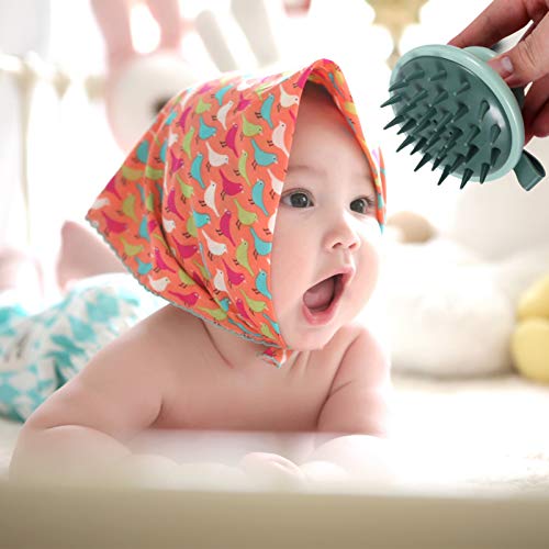 FOMİYES Bebek Saç Fırçası Bebek Saç Fırçası 2 adet Saç Derisi Saç baş masaj aleti Bebek Şampuanı Fırçası Silikon duş