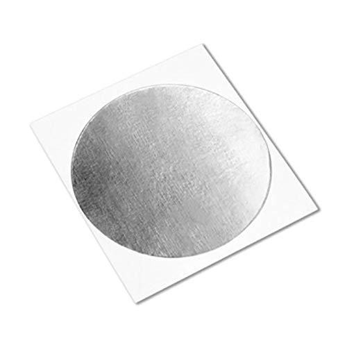 3M 427 Daire-5.000-100 Parlak Gümüş Alüminyum/Akrilik Yapışkan Bant Astarlı Alüminyum Folyo Bant - 65-300 Derece F