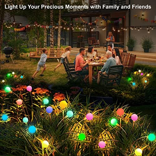 Güneş bahçe ışıkları, 10 LED güneş enerjili ateş böceği ışıkları, Sallanan Ateş böceği ışıkları Güneş dış Mekan, Bahçe