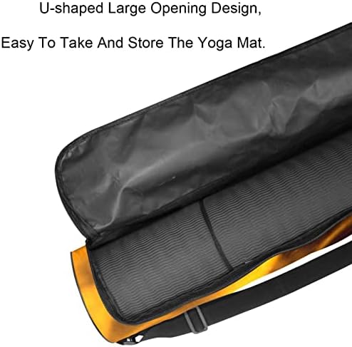 Alev Yoga Mat Çanta Tam Zip Yoga Taşıma Çantası Kadın Erkek, egzersiz yoga matı Taşıyıcı Ayarlanabilir Kayış ile