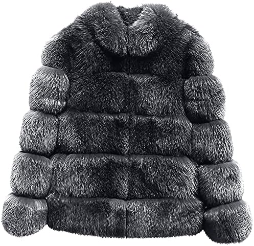 Kadın Faux Kürk Ceket Kış Sıcak Artı Boyutu Gevşek Rahat Kırpılmış Hırka Kürklü Şal Palto Ceket