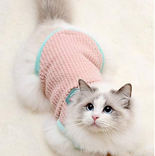 OPWELE Kediler Giyim Kış Sıcak Yumuşak Kediler Sıcak Kediler Kostümleri Kazak Yavru Giysi (Boyut: Xs Kodu)