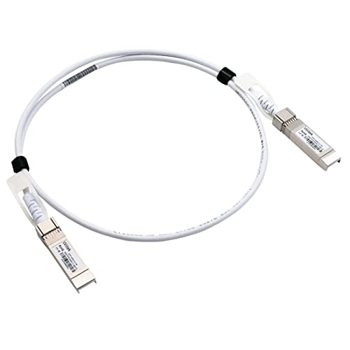 [Beyaz Renkli] 25GbE SFP28 DAC Twinax Kablo, 1.0 Metre 25GBASE-CR SFP28 Pasif Bakır Kablo, Cisco SFP-H25G-CU1M için