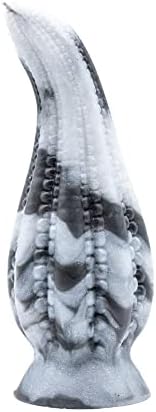 Dakken Dokunaç Vantuz Fantezi Yapay Penis-Siyah / Beyaz Mermer Tasarım - ABD'de El Yapımı-Yetişkin Oyuncakları, Seks
