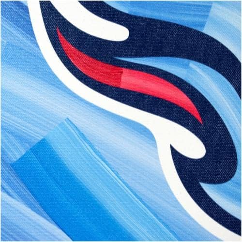 Tennessee Titans 16 x 20 Logo Mavi Soyut Arka Plan Galeri Sarılmış Süslenmiş Giclee-Orijinal NFL Sanat ve Baskılar