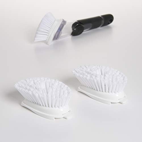 OXO Çelik Sabun Dağıtım Palmiye Fırça Yedekler, 2 Adet ve İyi Sapları Sabunluk Bulaşık Fırçası Yedekler-2 Adet