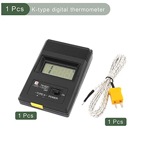 YOKİVE K Tipi Dijital Termometre Sıcaklık Okuyucu Sensörü, - 50-1300C Termometre 2m Kablo ile, Fabrika için Harika,