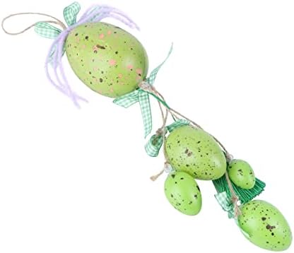 SEWACC 1 pc Yumurta Dekorasyon Şiş Dekoratif Kolye Paskalya Yumurtası Çelenk Mutlu Paskalya Asılı Çelenk Bunny Dekor
