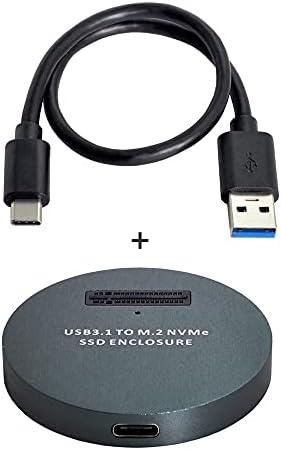 Xiwai USB 3.1 USB-C NVME M Anahtar M. 2 NGFF SSD Harici PCBA Dönüştürücü Adaptörü Dikey Tip (Siyah)