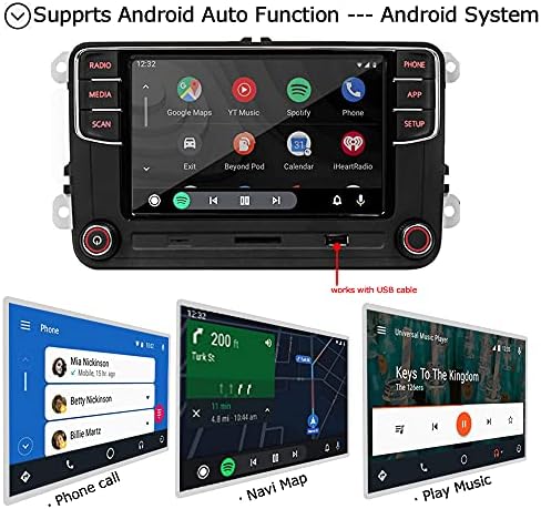 THEYAWWE RCD360 PRO 2 Araba Stereo Carplay Android Otomatik Bluetooth OPS USB AM/FM Olmadan RVC Golf Tiguan Touran