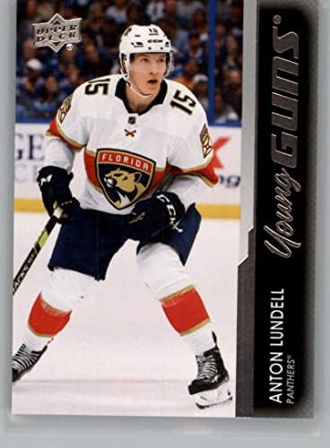2021-22 Üst Güverte 489 Anton Lundell Genç Silah RC Çaylak Florida Panthers Serisi 2 NHL Hokey Ticaret Kartı