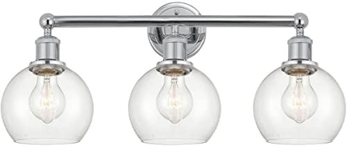 Yenilikler aydınlatma 616-3W-PC-G122-6 Edison Atina banyo Vanity ışık Parlak krom