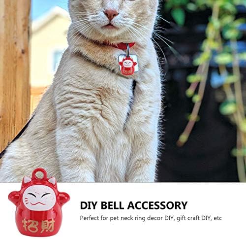 Scicalife Maymun Kolye 10 Adet Kedi Yaka Çan Pet Yaka Kolye Eğitim Charm Kolye Şanslı Kedi Anahtarlık Charm Pet Kedi