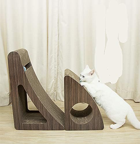 Kedi tırmalama pedi Geri dönüşüm Oluklu Scratcher Kedi tırmalama yatağı Uzun ömürlü Geri dönüşümlü Kama şekilli Oluklu
