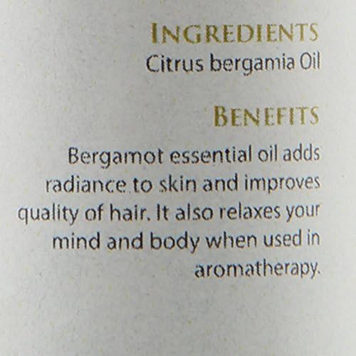 Saç, Cilt ve Aromaterapi için Nature's Absolutes Saf Bergamot Esansiyel Yağı.%100 Saf ve Seyreltilmemiş Terapötik