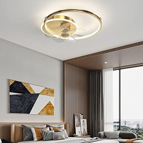 CUTYZ yatak Odası fanı tavan lambası ile 3 Renk Kısılabilir Sessiz Uzaktan Kumanda Kapalı 3 Hızlı Küçük Fan tavan