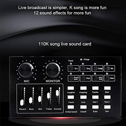 LXXSH Ses Kartı Mikser Stereo Mikrofon Hoparlör Şarkı Oyun Kulaklık Canlı Akış Bilgisayar Pc
