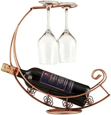 JINYISI şarap bardağı Tutucu, şarap bardağı Yerleştirme,Metal Şarap Standı, Şarap Teşhiri için Yaratıcı Raf