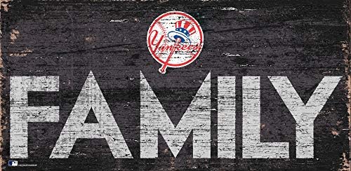 Major League BASEBALL New York Yankees Unisex New York Yankees Aile İşareti, Takım Rengi, 6 x 12