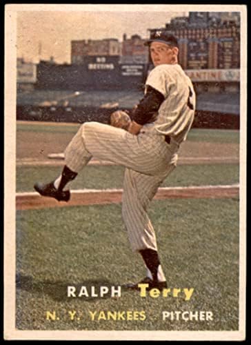 1957 Topps 391 Ralph Terry New York Yankees (Beyzbol Kartı) VG Yankees