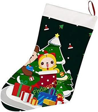 Santa Merry Christmas Çorap, büyük Noel Şömine Ağacı Asılı Çorap Dekorasyon Çorap Noel Ev Aile Tatil Parti Dekor için,10x16.