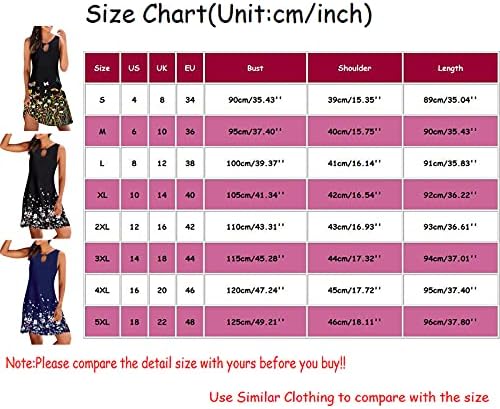 Fragarn Plaj Kıyafetleri Kadınlar için 2023 Tatil, Kadın Yaz Baskı Hollow Out Kolsuz Gevşek Tank Orta Elbiseler