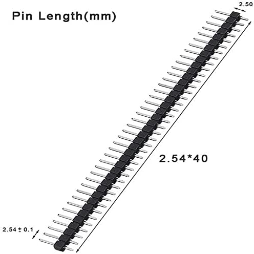 ZYM119 20 Adet 10 Pairs 40 Pin 1x40 Tek Sıra Erkek ve Dişi 2.54 Kırılabilir Pin Başlığı PCB JST Konnektör Şerit DIY